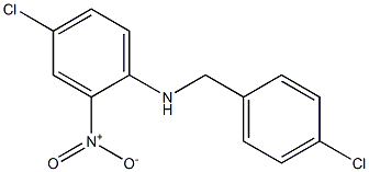 4-chloro-N-[(4-chlorophenyl)methyl]-2-nitroaniline,,结构式