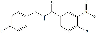 4-chloro-N-[(4-fluorophenyl)methyl]-3-nitrobenzamide