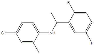 4-chloro-N-[1-(2,5-difluorophenyl)ethyl]-2-methylaniline Structure