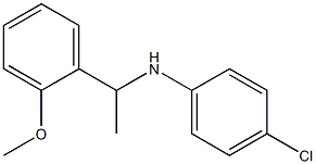 4-chloro-N-[1-(2-methoxyphenyl)ethyl]aniline Structure