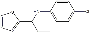 4-chloro-N-[1-(thiophen-2-yl)propyl]aniline 结构式