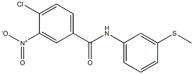 4-chloro-N-[3-(methylsulfanyl)phenyl]-3-nitrobenzamide