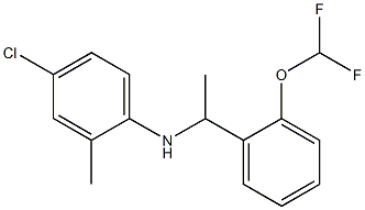  4-chloro-N-{1-[2-(difluoromethoxy)phenyl]ethyl}-2-methylaniline