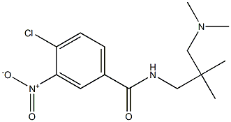 4-chloro-N-{2-[(dimethylamino)methyl]-2-methylpropyl}-3-nitrobenzamide 结构式