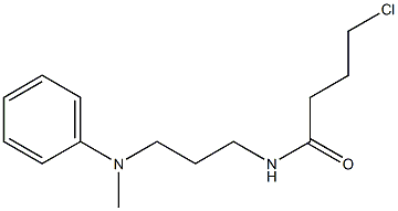 4-chloro-N-{3-[methyl(phenyl)amino]propyl}butanamide