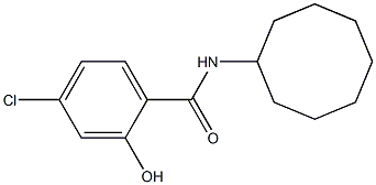 4-chloro-N-cyclooctyl-2-hydroxybenzamide,,结构式