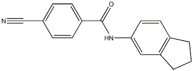 4-cyano-N-(2,3-dihydro-1H-inden-5-yl)benzamide|