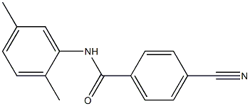 4-cyano-N-(2,5-dimethylphenyl)benzamide Struktur