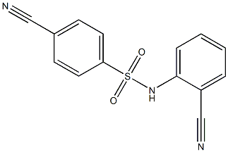 4-cyano-N-(2-cyanophenyl)benzenesulfonamide Struktur
