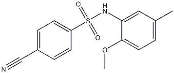4-cyano-N-(2-methoxy-5-methylphenyl)benzene-1-sulfonamide