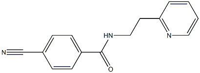 4-cyano-N-(2-pyridin-2-ylethyl)benzamide Structure