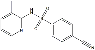 4-cyano-N-(3-methylpyridin-2-yl)benzene-1-sulfonamide