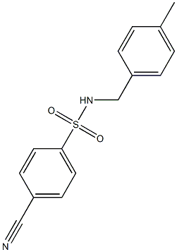 4-cyano-N-(4-methylbenzyl)benzenesulfonamide|