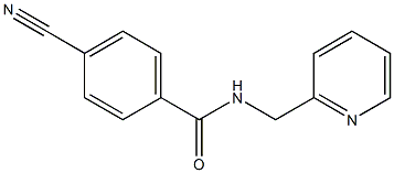 4-cyano-N-(pyridin-2-ylmethyl)benzamide Struktur