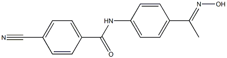 4-cyano-N-{4-[(1E)-N-hydroxyethanimidoyl]phenyl}benzamide