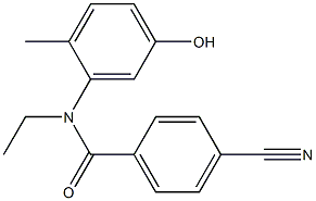 4-cyano-N-ethyl-N-(5-hydroxy-2-methylphenyl)benzamide 结构式