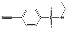 4-cyano-N-isopropylbenzenesulfonamide Struktur