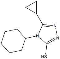 4-cyclohexyl-5-cyclopropyl-4H-1,2,4-triazole-3-thiol Structure