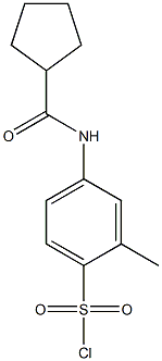 4-cyclopentaneamido-2-methylbenzene-1-sulfonyl chloride
