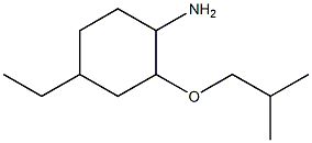 4-ethyl-2-(2-methylpropoxy)cyclohexan-1-amine,,结构式