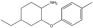 4-ethyl-2-(4-methylphenoxy)cyclohexan-1-amine 结构式