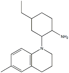 4-ethyl-2-(6-methyl-1,2,3,4-tetrahydroquinolin-1-yl)cyclohexan-1-amine Structure