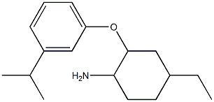 4-ethyl-2-[3-(propan-2-yl)phenoxy]cyclohexan-1-amine 结构式