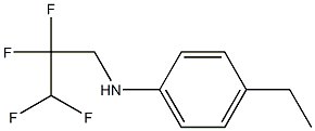 4-ethyl-N-(2,2,3,3-tetrafluoropropyl)aniline,,结构式