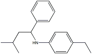 4-ethyl-N-(3-methyl-1-phenylbutyl)aniline|