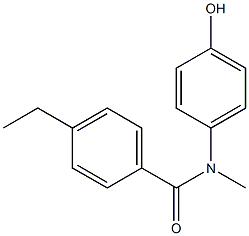 4-ethyl-N-(4-hydroxyphenyl)-N-methylbenzamide,,结构式