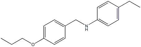4-ethyl-N-[(4-propoxyphenyl)methyl]aniline Structure