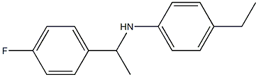 4-ethyl-N-[1-(4-fluorophenyl)ethyl]aniline Structure