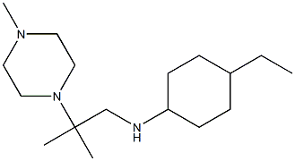 4-ethyl-N-[2-methyl-2-(4-methylpiperazin-1-yl)propyl]cyclohexan-1-amine Struktur