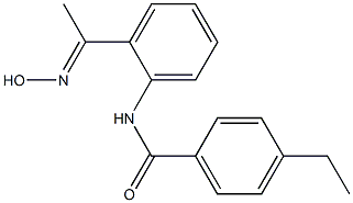 4-ethyl-N-{2-[1-(hydroxyimino)ethyl]phenyl}benzamide Structure