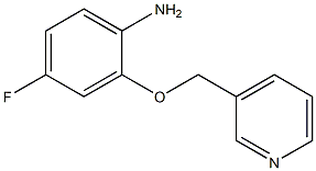 4-fluoro-2-(pyridin-3-ylmethoxy)aniline