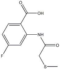 4-fluoro-2-[2-(methylsulfanyl)acetamido]benzoic acid 结构式