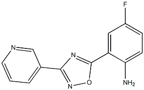 4-fluoro-2-[3-(pyridin-3-yl)-1,2,4-oxadiazol-5-yl]aniline Struktur