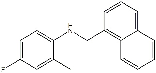 4-fluoro-2-methyl-N-(naphthalen-1-ylmethyl)aniline Struktur