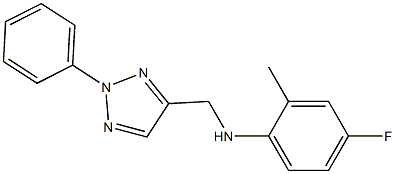  4-fluoro-2-methyl-N-[(2-phenyl-2H-1,2,3-triazol-4-yl)methyl]aniline