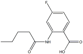 4-fluoro-2-pentanamidobenzoic acid Structure