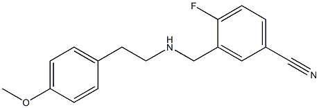 4-fluoro-3-({[2-(4-methoxyphenyl)ethyl]amino}methyl)benzonitrile|