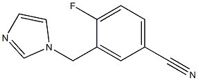 4-fluoro-3-(1H-imidazol-1-ylmethyl)benzonitrile 结构式