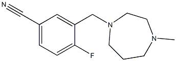 4-fluoro-3-[(4-methyl-1,4-diazepan-1-yl)methyl]benzonitrile Structure