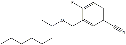 4-fluoro-3-[(octan-2-yloxy)methyl]benzonitrile Structure