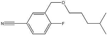 4-fluoro-3-{[(4-methylpentyl)oxy]methyl}benzonitrile Structure
