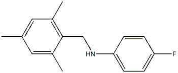 4-fluoro-N-[(2,4,6-trimethylphenyl)methyl]aniline,,结构式