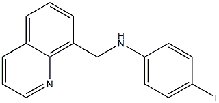 4-iodo-N-(quinolin-8-ylmethyl)aniline Struktur