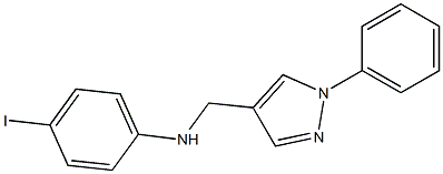 4-iodo-N-[(1-phenyl-1H-pyrazol-4-yl)methyl]aniline