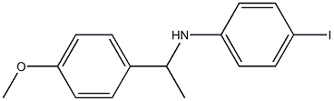 4-iodo-N-[1-(4-methoxyphenyl)ethyl]aniline 结构式