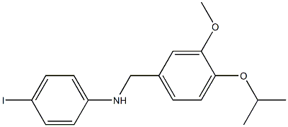 4-iodo-N-{[3-methoxy-4-(propan-2-yloxy)phenyl]methyl}aniline